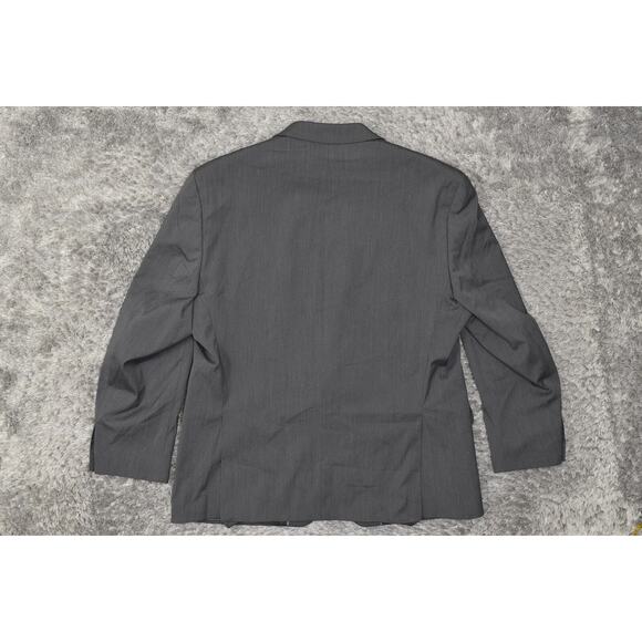 Michael Kors Men's Gray Two Button Sport Coat Blazer Size 44 Regular Polyester - Picture 3 of 6